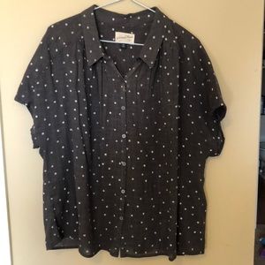 NEVER WORN polka dot Viral Thread blouse